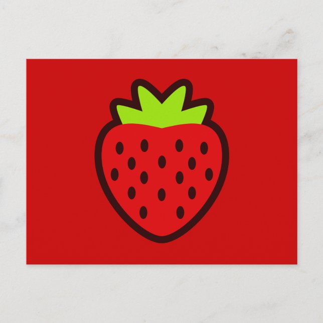 CARTE POSTALE STRAWBERRY (Devant)