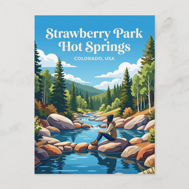 Carte Postale Strawberry Park Hot Springs États-Unis (Devant)