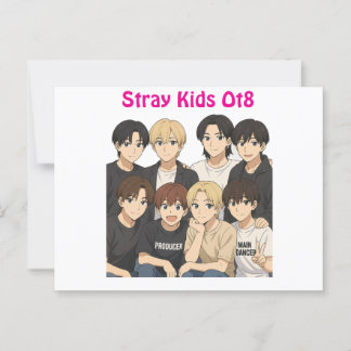 Carte Postale Stray Kids Anime Graphic