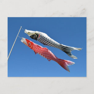 Carte Postale Streamers Carp (Koinobori) : Tokyo, Japon