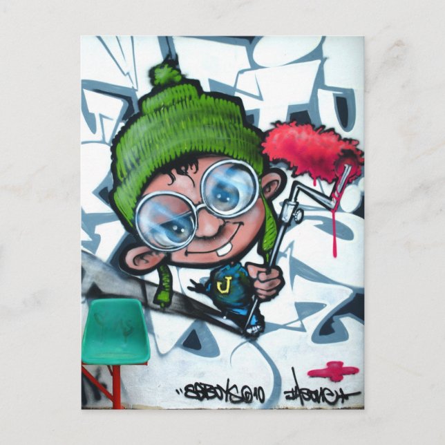 Carte Postale street ART (Devant)