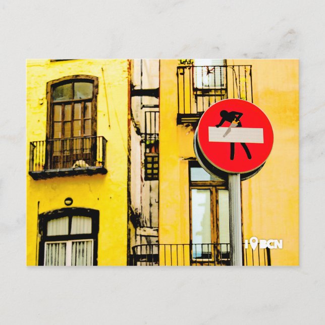 Carte Postale Street art at El le Born quater, Barcelone, Spain (Devant)