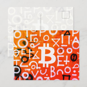 Carte Postale Street Art "Bitcoin Graffiti" (Style #7)