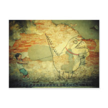 Street Art Postcard / Penang Malaysia streetart