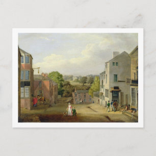 Carte Postale Street Scene à Chorley, Lancashire, avec vue sur