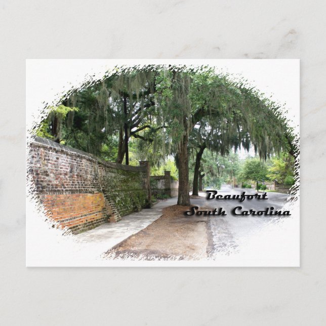 Carte Postale Street Scene, Beaufort, SC (Devant)