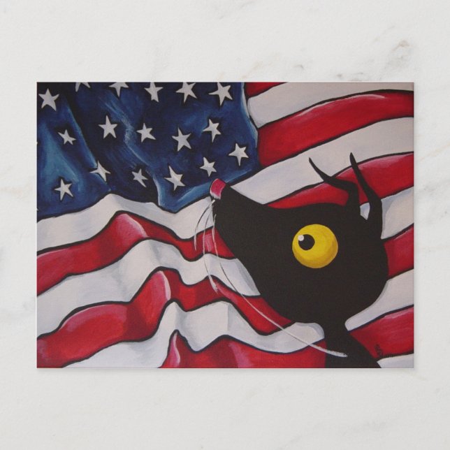 Carte Postale Stressie Cat aux USA ! (Devant)