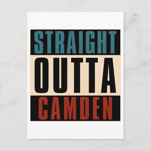 Carte Postale Stright Outta Camden New Jersey NJ (Devant)