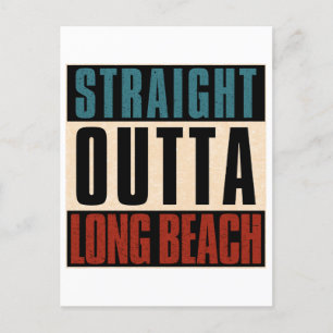 Carte Postale Stright Outta Long Beach Californie CA