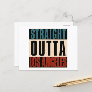 Carte Postale Stright Outta Los Angeles Californie CA USA