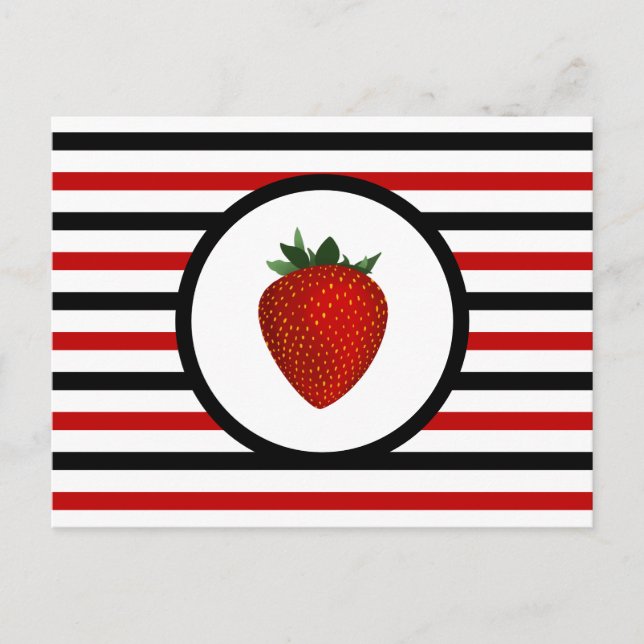 Carte Postale Strike Chic STRAWBERRY (Devant)