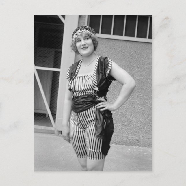 Carte Postale Stripes amincissantes, années 1920 (Devant)