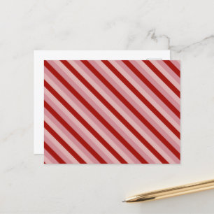 Carte Postale Stripes Valentine personnalisables