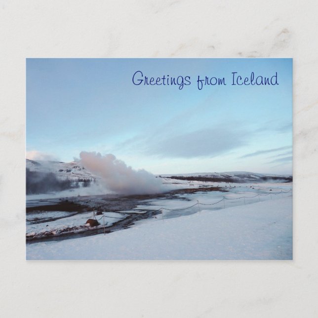 Carte Postale Strokkur Geyser, Islande (Devant)