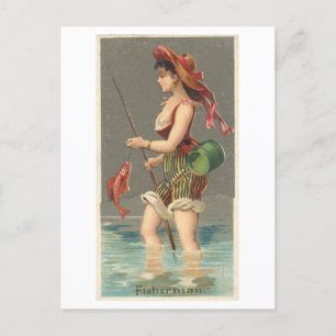 Carte Postale Strong Women Series #29 : Pêche Vintage
