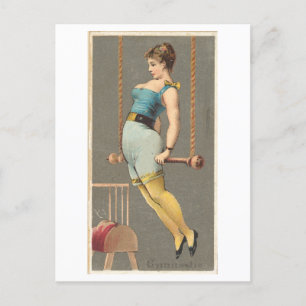 Carte Postale Strong Women Series #33 : Gymnaste Vintage