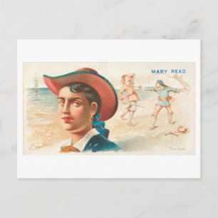Carte Postale Strong Women Series #44 : Pirate Mary Lire Vintage