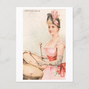 Carte Postale Strong Women Series #47 : Kettle Drummer Vintage