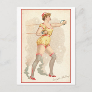 Carte Postale Strong Women Series #59 : Tirage de poids Vintage