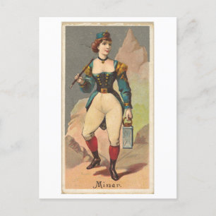 Carte Postale Strong Women Series #8 : Miner Vintage