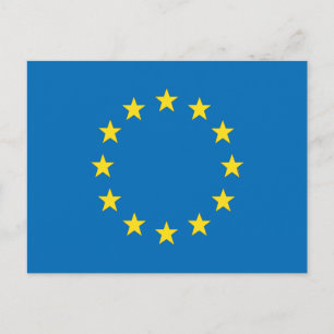Carte Postale StrongerIn (Reste) Union européenne drapeau de l'U