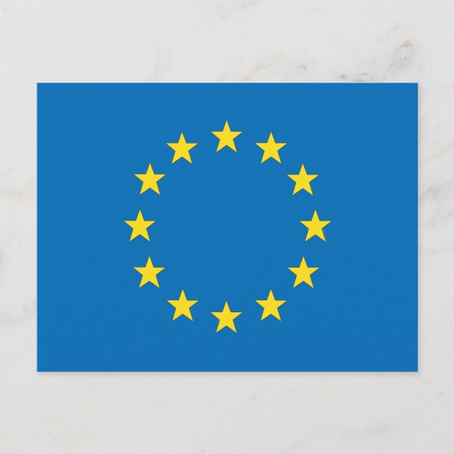 Carte Postale StrongerIn (Reste) Union européenne drapeau de l'U (Devant)