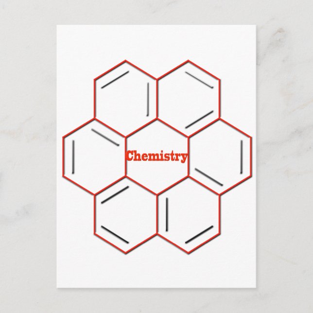 Carte Postale Structure chimique en chimie (Devant)
