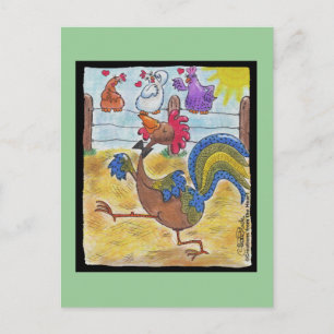 Carte Postale Strut de coq