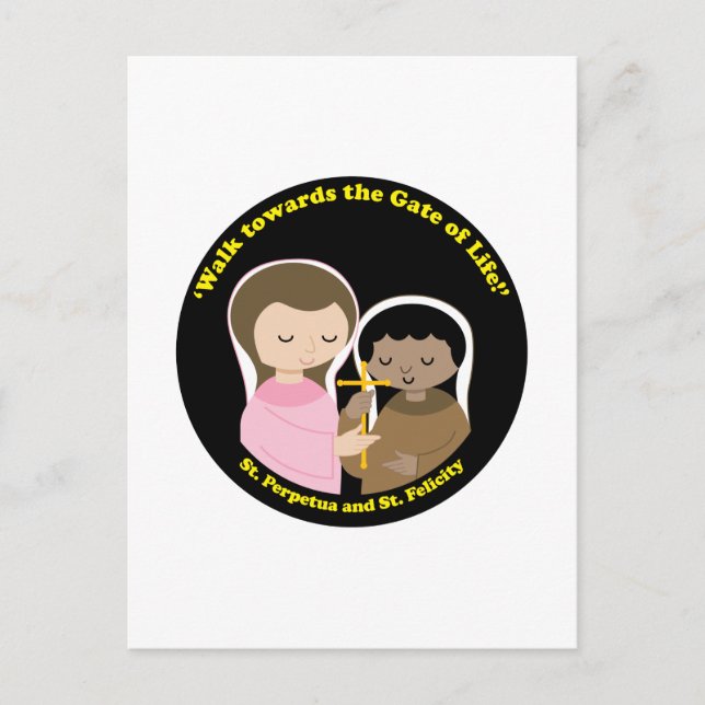 Carte Postale Sts. Perpetua et Felicity (Devant)