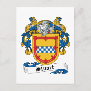 Carte Postale Stuart Family Crest