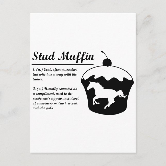 Carte Postale Stud Muffin (Devant)