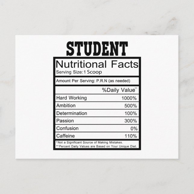 Carte Postale Student (Devant)