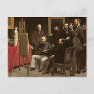 Carte Postale Studio à Batignolles, 1870