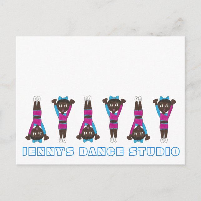 Carte Postale Studio De Danse Gym customisé Gymnastique acrobati (Devant)
