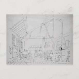 Carte Postale Studio de Richard Parkes Bonington à Paris