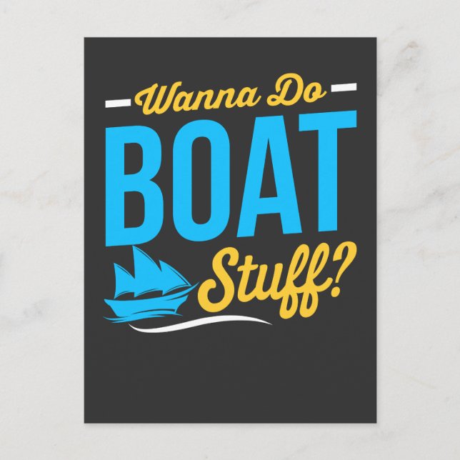 Carte Postale Stuff de bateau (Devant)