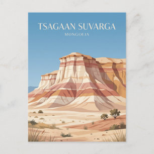 Carte Postale Stupa blanc (Tsagaan Suvarga) Mongolie