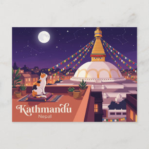 Carte Postale Stupa de Boudhanath Népal