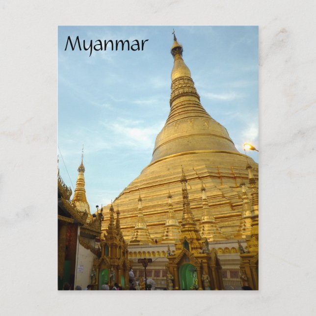 Carte Postale stupa doré Shwedagon (Devant)