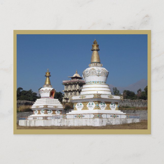 Carte Postale Stupas bouddhistes tibétains (Devant)