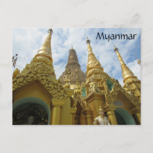 Carte Postale stupas Shwedagon Myanmar