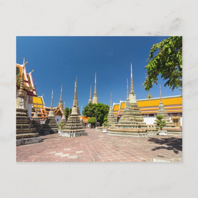 Carte Postale Stupas, Wat Pho, Bangkok, Thaïlande (Devant)