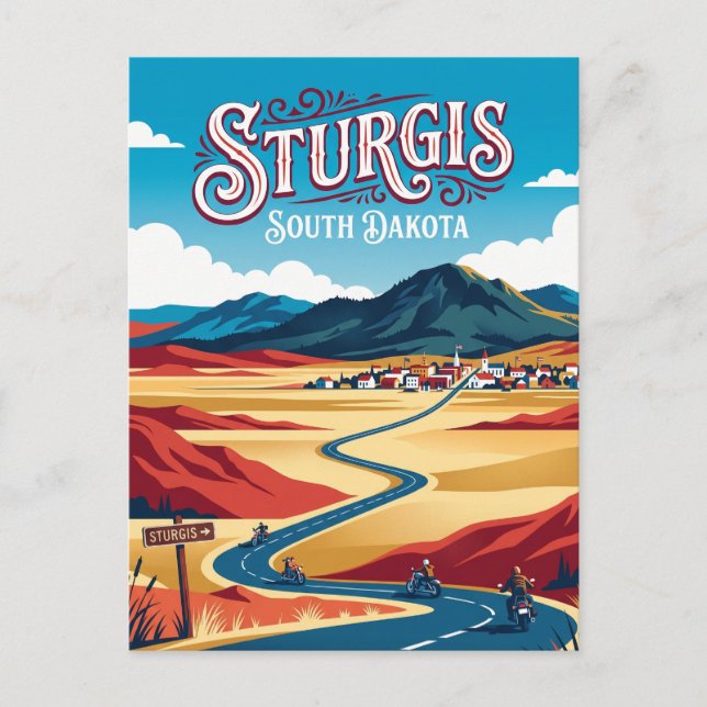 Carte Postale Sturgis Dakota du Sud (Devant)