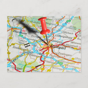 Carte Postale Stuttgart, Allemagne