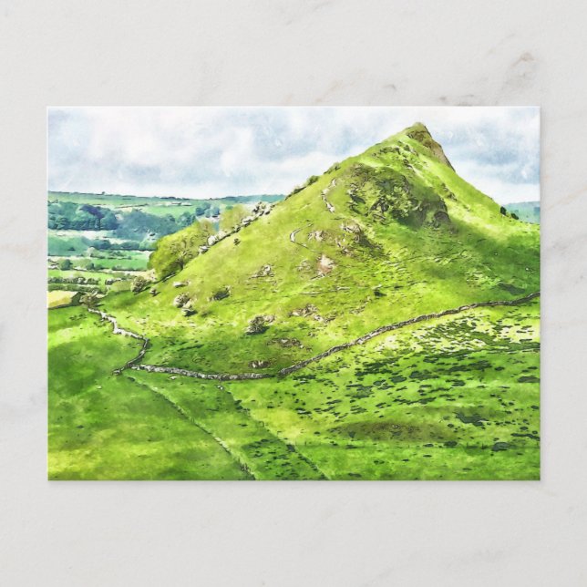 Carte Postale Style Aquarelle Peak District (Devant)
