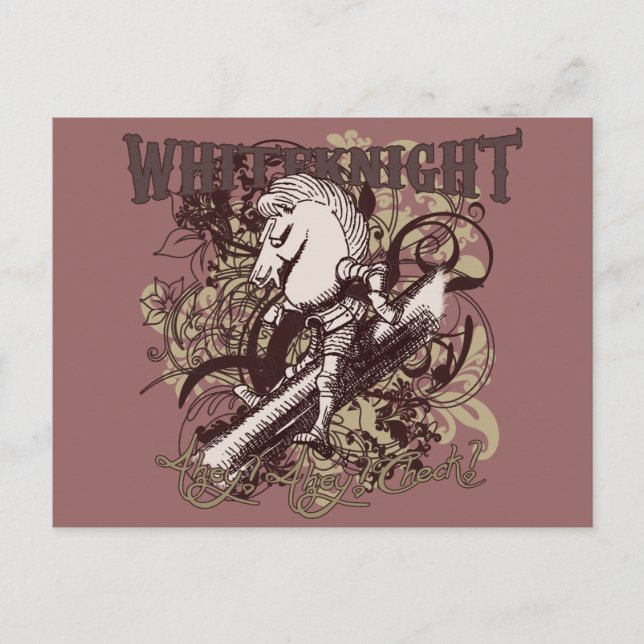 Carte Postale Style carnivale Chevalier blanc (Devant)