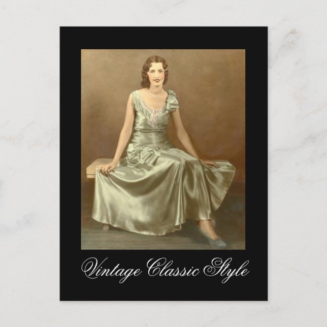 Carte Postale Style classique vintage (Devant)