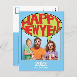 Carte Postale Style de bande dessinée Photo personnalisée Bonne 