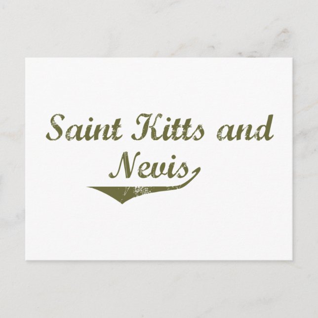 Carte Postale Style de la révolution Saint-Kitts-et-Nevis (Devant)