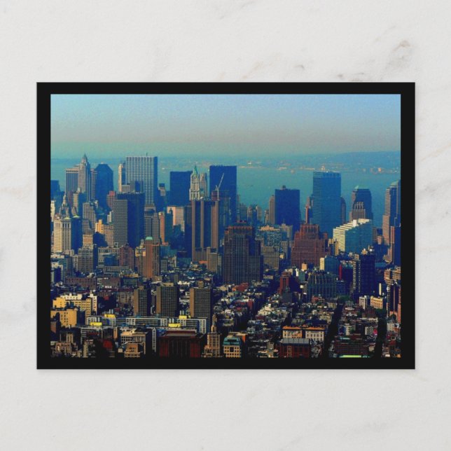 Carte Postale Style de les années 70 de district financier de Ne (Devant)